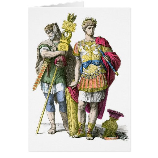 Ancient Roman Standard Bearer and General Cards
