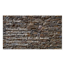 Ancient Rough Stone Wall Business Card