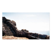Ancient Stair Case Business Card Templates