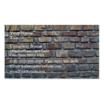 Ancient Stone Wall Texture Business Card Templates