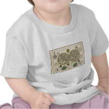 Ancient World Map East and West Tee Shirts
