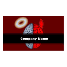And the Battle Rages On (Good vs Evil) Business Card Template