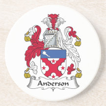 Anderson Family Crest Coaster