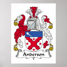 Anderson Family Crest Poster