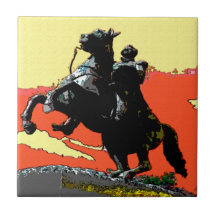 Andrew Jackson Fauvist Style Tile