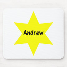 Andrew (yellow star) mousepads