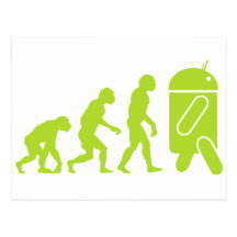 Android Evolution Post Card