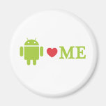 Android Loves Me Magnet