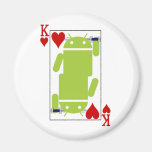 Android of Hearts Fridge Magnets