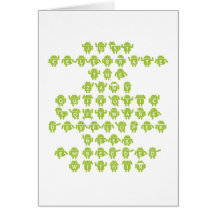 Android Software Developer Saying (Upper Case) Greeting Card