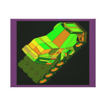 Andy Warlong-Haul Space Truckin Conventional Cabs Gallery Wrapped Canvas