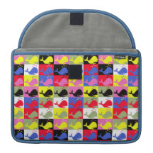Andy Whale-Hole™ pattern_Lots o' little whales Sleeve For MacBooks