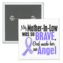 Angel 1 Mother-In-Law Stomach Cancer Buttons