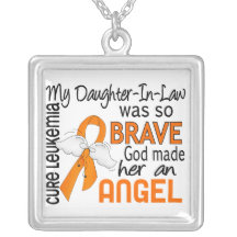 Angel 2 Daughter-In-Law Leukaemia Custom Jewelry