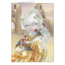 "Angel at Glastonbury Abbey" Greeting Card