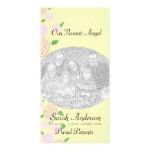 Angel Baby girl Photo Card