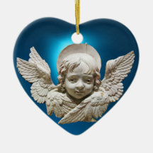 ANGEL / Baby's First Christmas Photo Template Ornament
