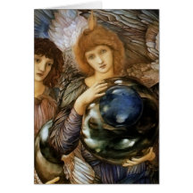Angel from Creation of Days by Burne-Jones Greeting Card