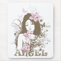 angel mouse pad