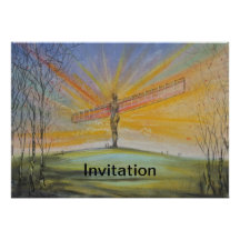 Angel of the North England Invitation