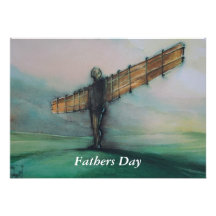 Angel Of The North Fathers Day Card Custom Invitations