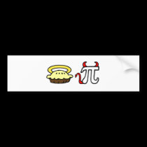 Angel Pie & Devil Pi bumper stickers