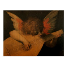 Angel Playing Music Postcards