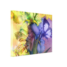 Angel Playing With a Butterfly - Canvas Print
