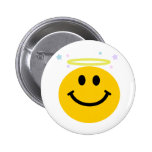 Angel Smiley Pinback Buttons