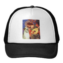 Angel with Mandolin - Borzoi Mesh Hat