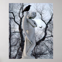 Angelic Crow Poster