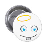 Angelic expression smile button buttons