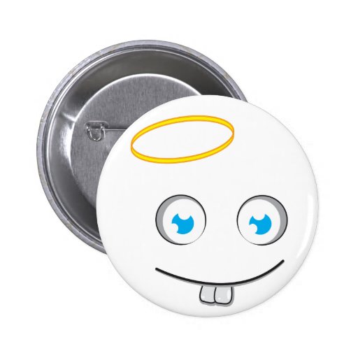 Angelic expression smile button