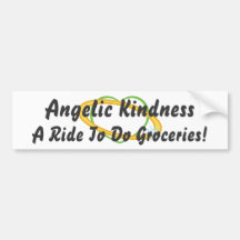 Angelic Kindness-Customise Bumper Sticker