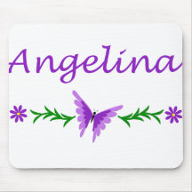 Angelina (Purple Butterfly) Mousepad
