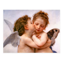 Angels First Kiss, Bouguereau Post Card