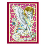 Angels Walk on 4 Paws Postcard