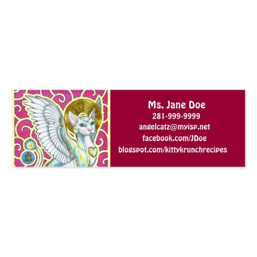 Angels Walk On 4 Paws Skinny Profile Card Business Cards