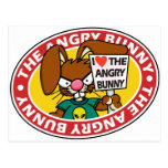 Angry Bunny Love Postcards