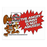 Angry Bunny Not Amused Postcards