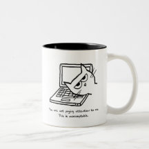 Angry Cat Demands Attention Coffee Mug