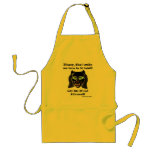 Angry cat funny apron