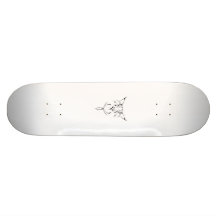 Angry Cat Tribal Skate Deck