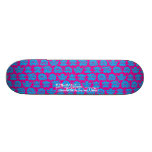 Angry Crew - Magenta / Cyan Skate Board