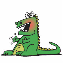 angry dinosaur magnet photo sculptures