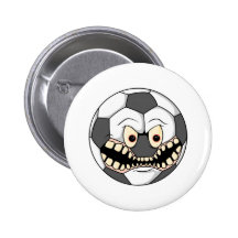 angry fierce soccer ball pin