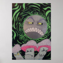 Angry Moon Print