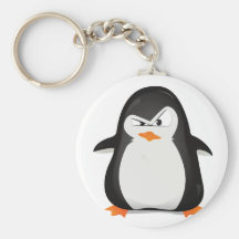 Angry Penguin Key Chains