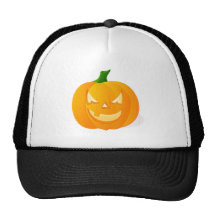 Angry Pumpkin Mesh Hats