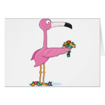 Animal Alphabet Flamingo Greeting Cards